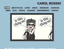 Tablet Screenshot of carolrossio.com